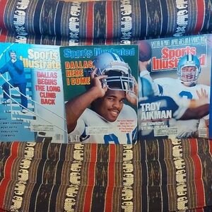 Sports Illustrated Magazine Collection Of 3 Dallas Cowboy Related Covers